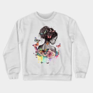 Butterfly Black Girl #5 Crewneck Sweatshirt
